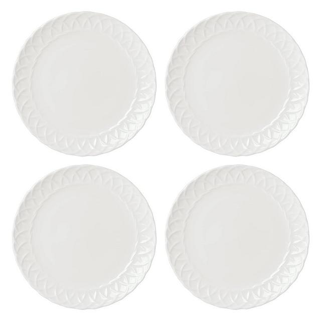 Lenox Wicker Creek Accent Plates, Set of 4, 4.28 White