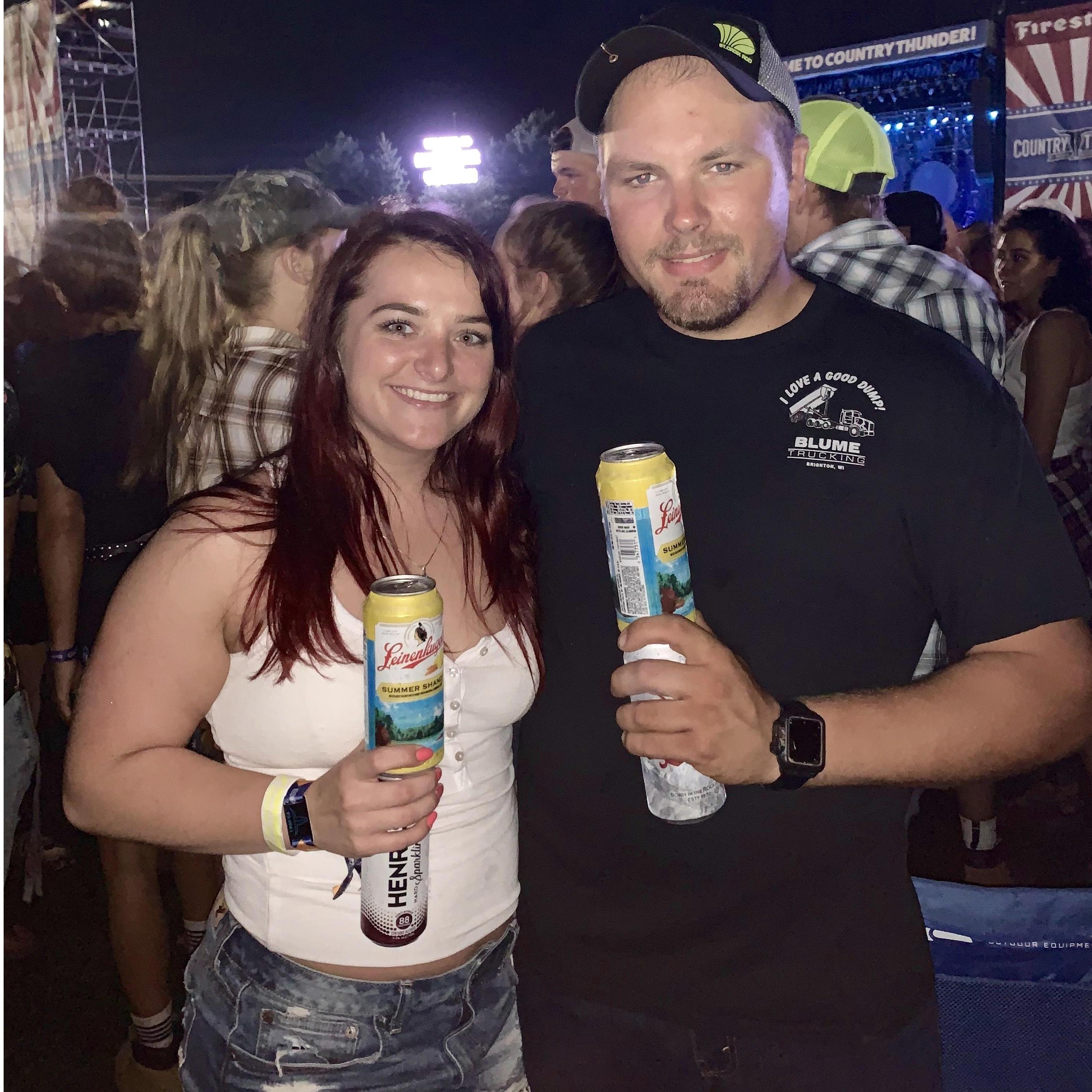 country thunder, get all the way there to release Kristin forgot tickets at home, had to go all the way back