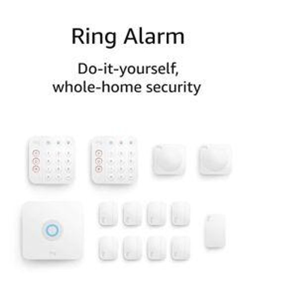 Ring Alarm 14-Piece Kit – Wireless Smart Home Security System | Expandable | Easy Setup | Mobile App Control | 24/7 Professional Monitoring | Alexa Compatible
