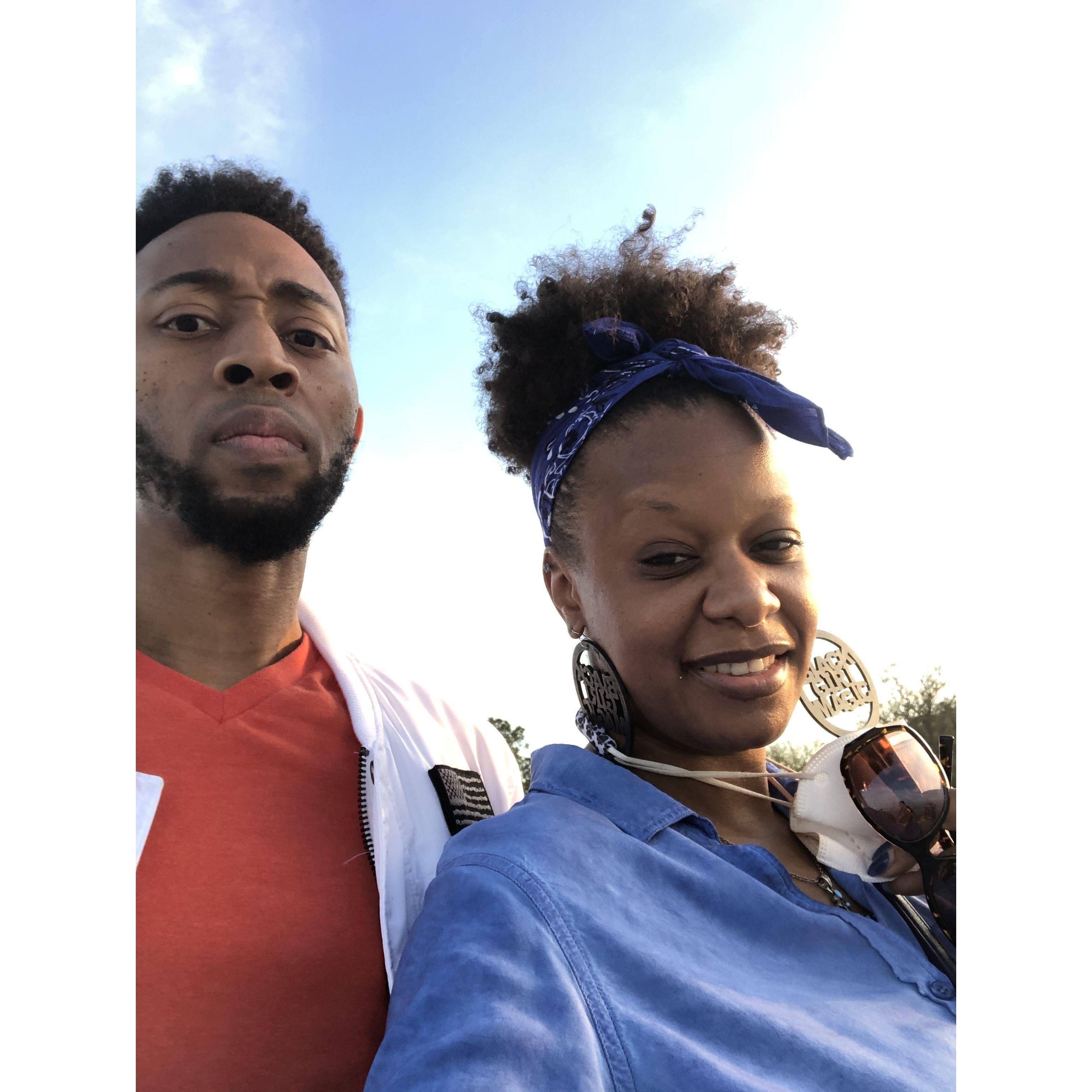 On Jamal's video set for his single "Change is Coming" video Circa 2020