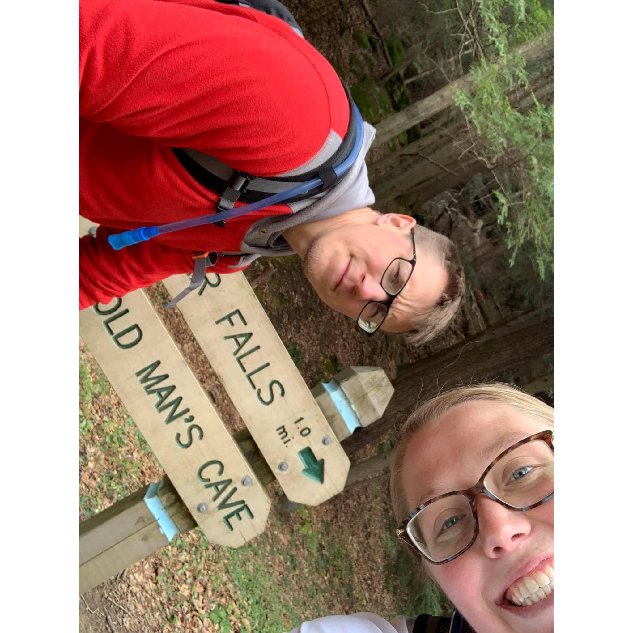 Our one of many trips to Hocking Hills, Ohio