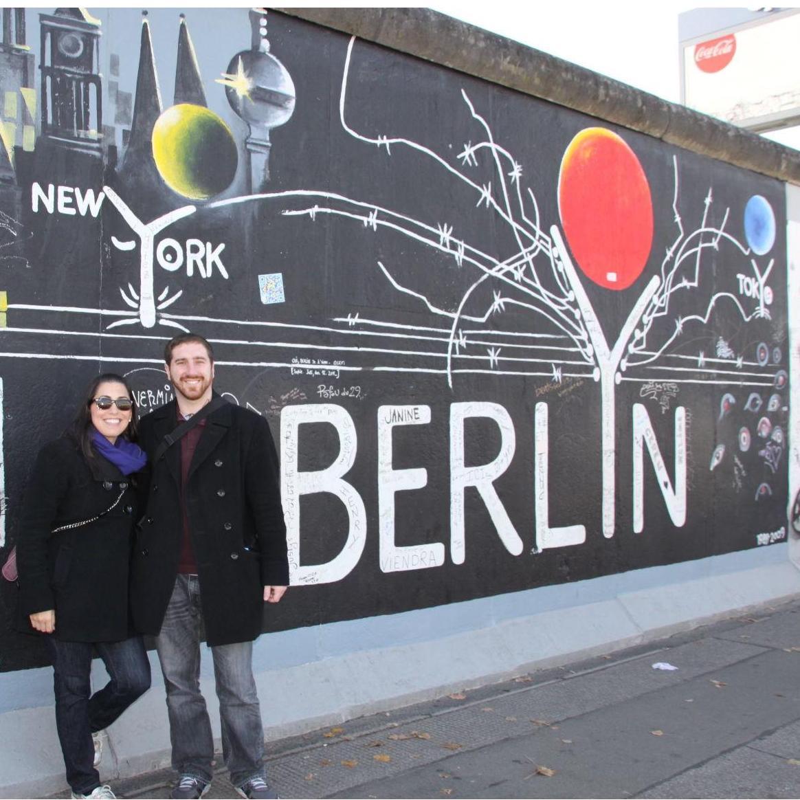 The one at the Berlin Wall in Germany