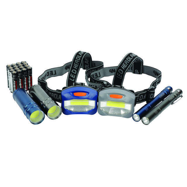 Ozark Trail 6-Piece Led Flashlight & Penlight & Headlamp Combo