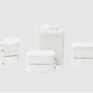 White Packing Cubes And Compression Bags For Travel | July