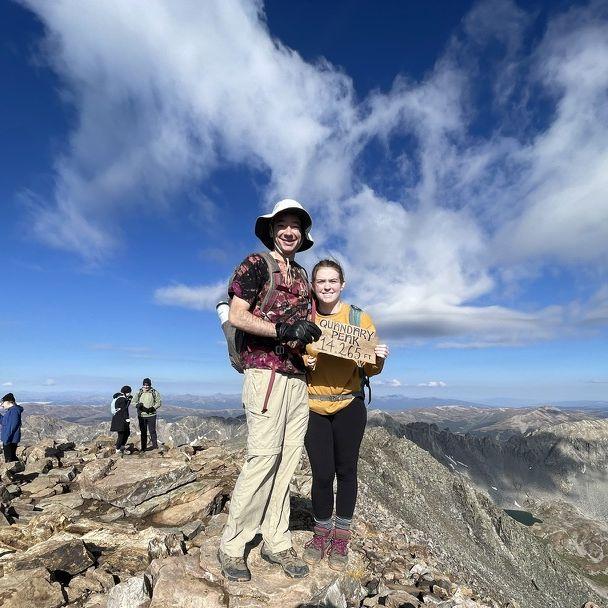 Our first 14er together!