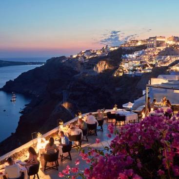 Dinner & Drinks in Santorini