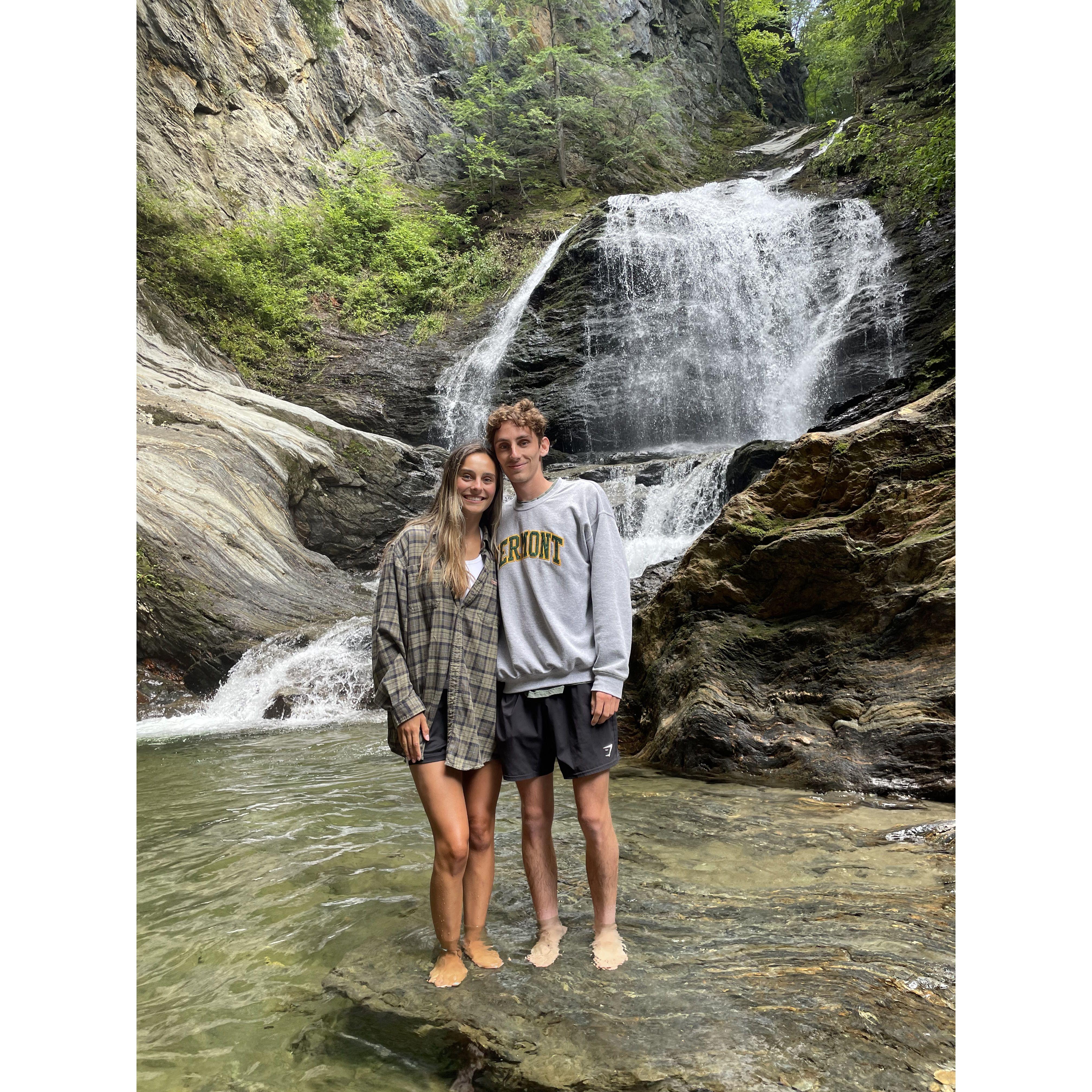 Back at our favorite waterfall, Moss Glenn Falls