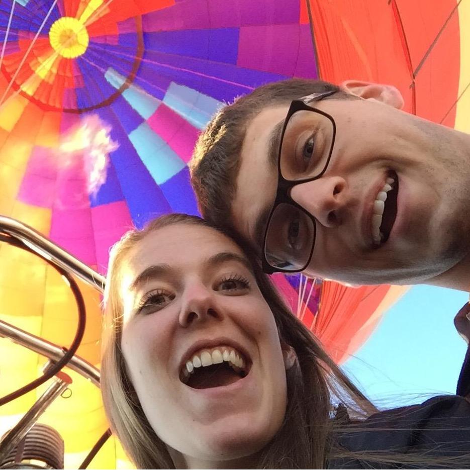Sunrise hot air balloon ride