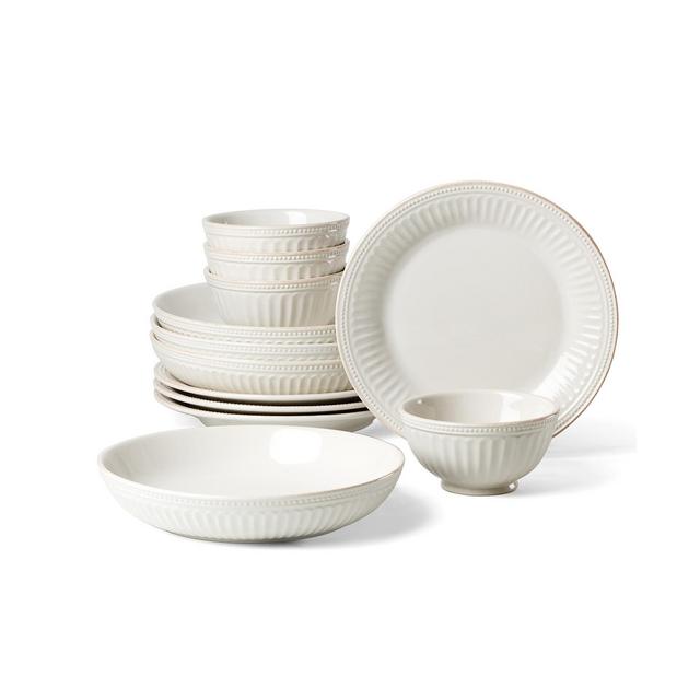 Lenox French Perle Groove 12 Pc. Dinnerware Set, Service for 4