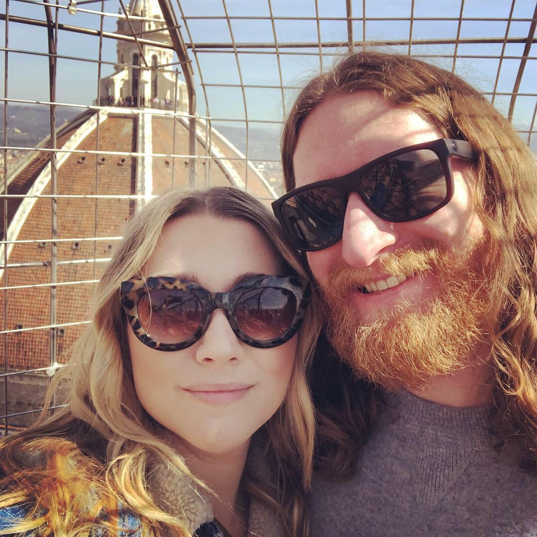 Climbed to the top of the Giotto's Bell Tower in Florence ( Brennan proposed later that day ;) )