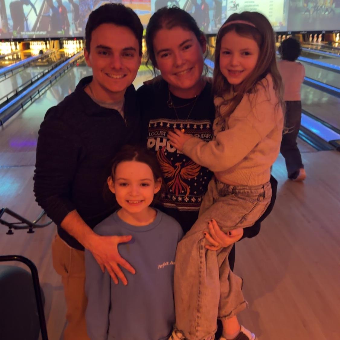 Bowling with Aunt Mimi and family