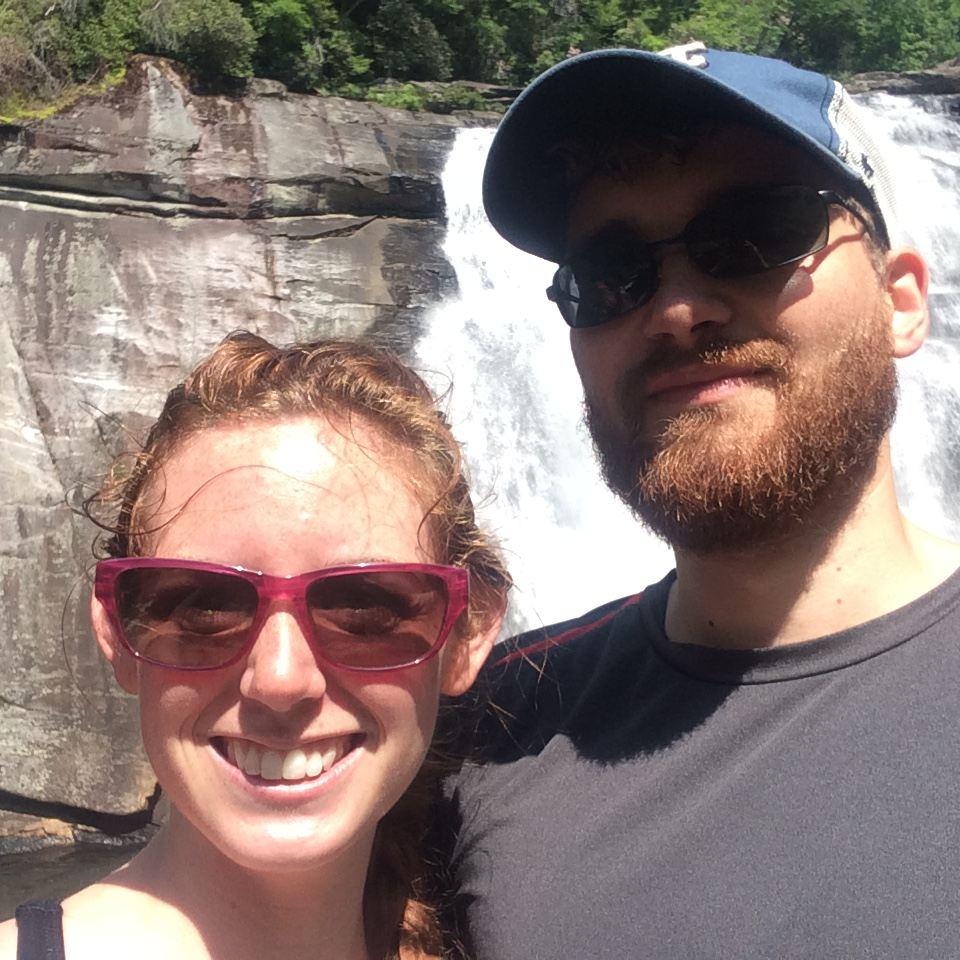 June 2017: One of our first hikes together in the Asheville area