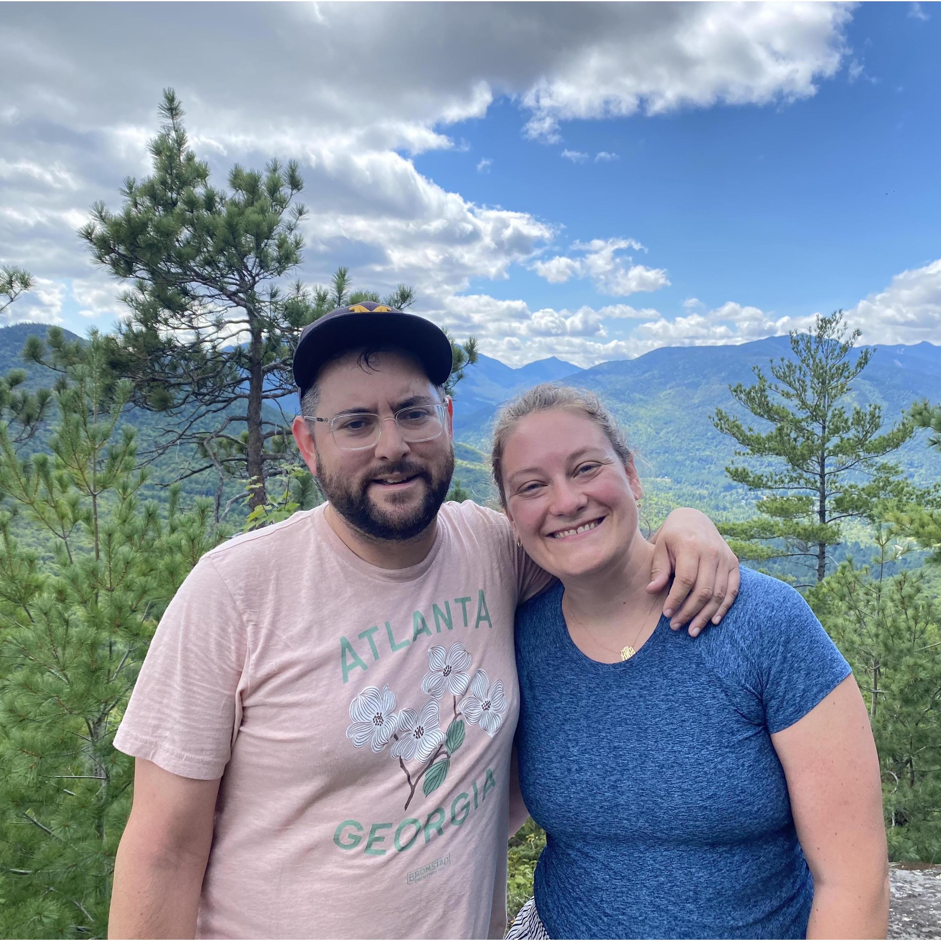 On the top of Baxter Mountain in Keene, NY on September 7, 2021.