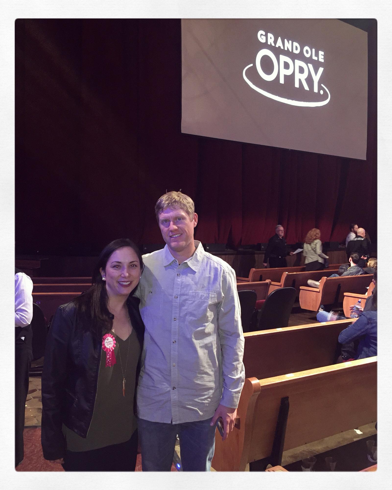 Giddy up! Celebrating our birthdays together at the Grand Ole Opry in Nashville. The evening was extra special as Randy Travis made a special appearance!