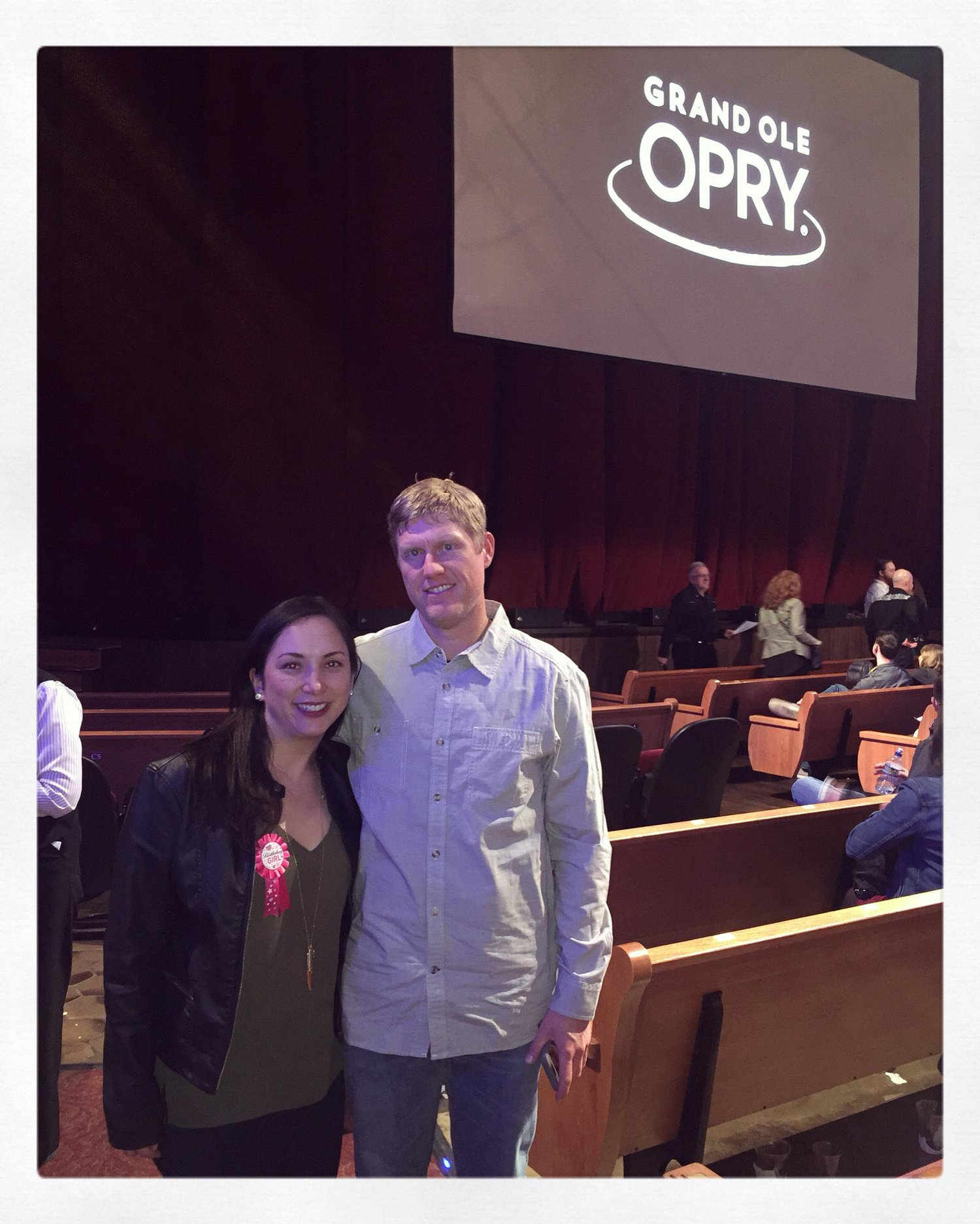 Giddy up! Celebrating our birthdays together at the Grand Ole Opry in Nashville. The evening was extra special as Randy Travis made a special appearance!