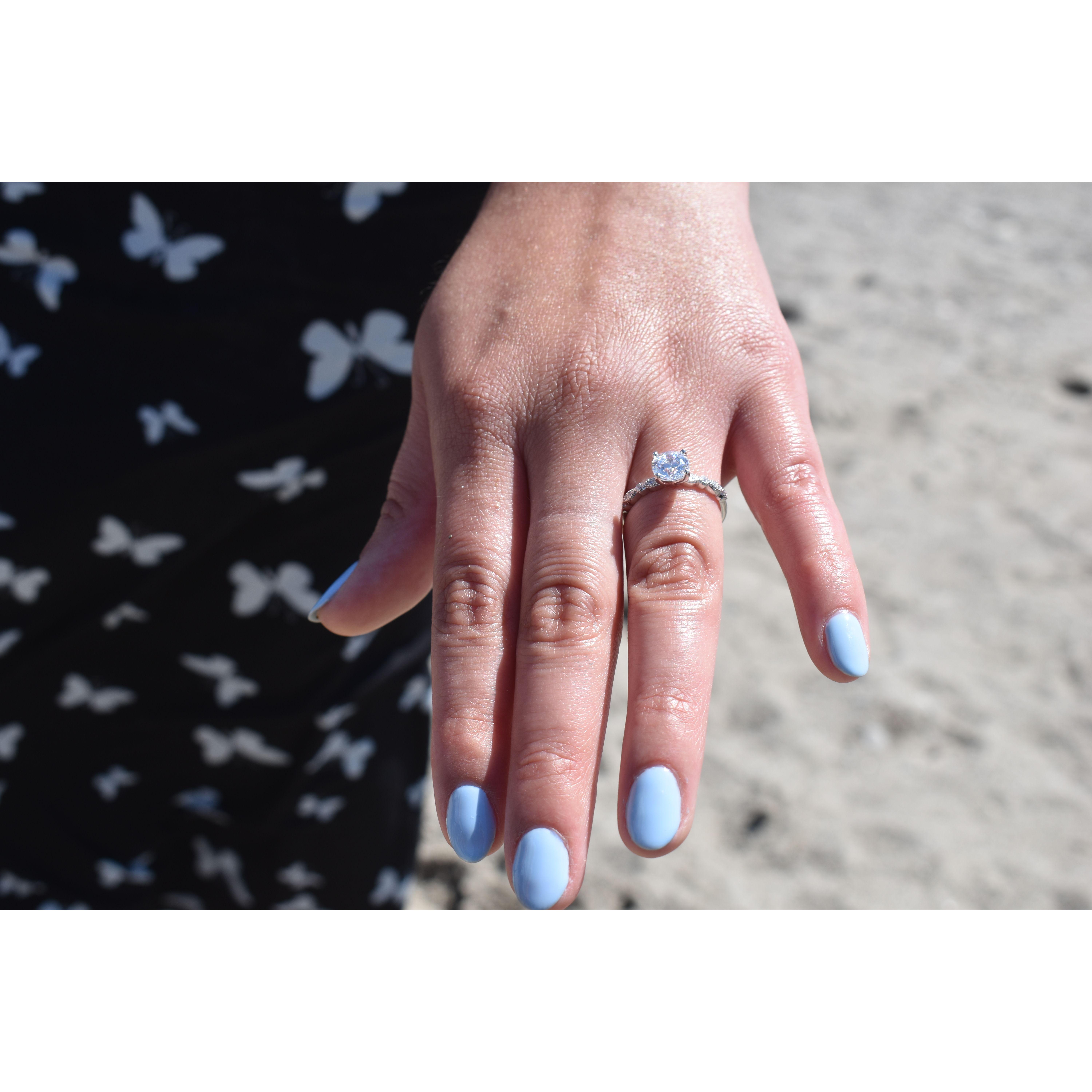 Fun Fact #1: The day before their engagement, Sam had a girl's day with Anthony's sister, Lily, & mom, Robyn. They all had their nails done and ate at Squeeze In Burgers in Napa, CA.