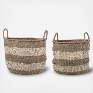 Seagrass Baskets with Handles