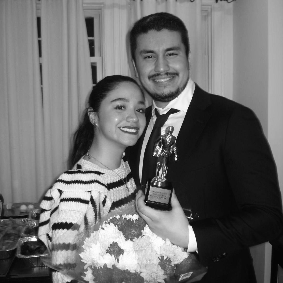 Bismark le organizó a Nicoll una fiesta sorpresa por su cumpleaños. Ambas familias estuvieron presentes. (Febrero del 2024)