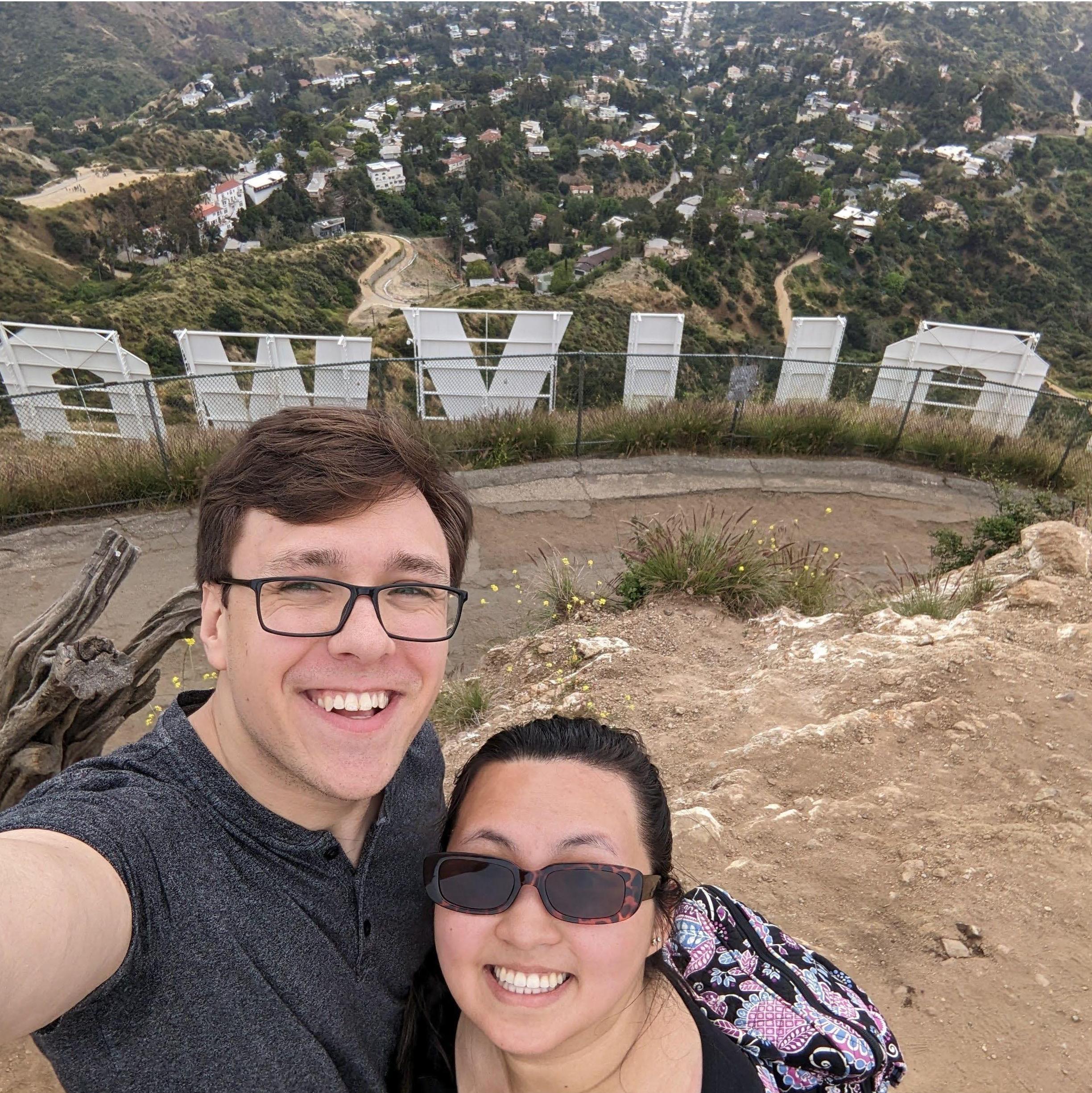 May 2023 - Trip to Los Angeles, CA; at the Hollywood Sign