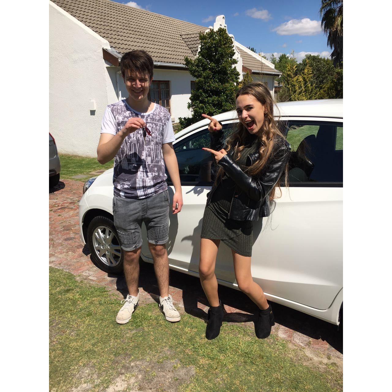 Damon's first (and only) car!