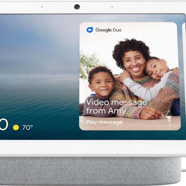 Google - Nest Hub Max with Google Assistant - Chalk