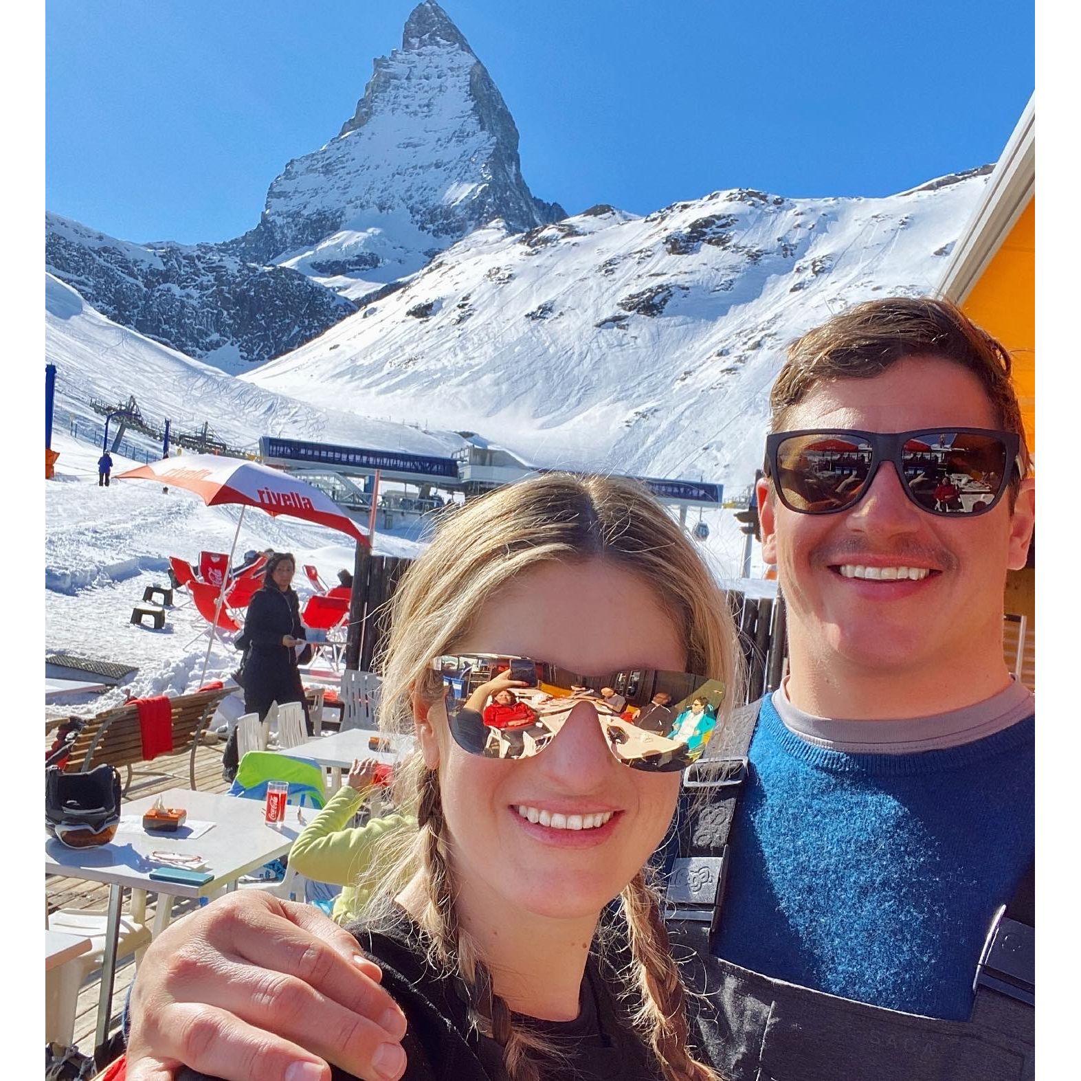 Apres at the side of the Matterhorn, Switzerland