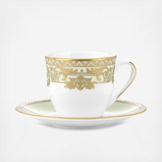 Rococo Leaf Espresso Cup & Saucer