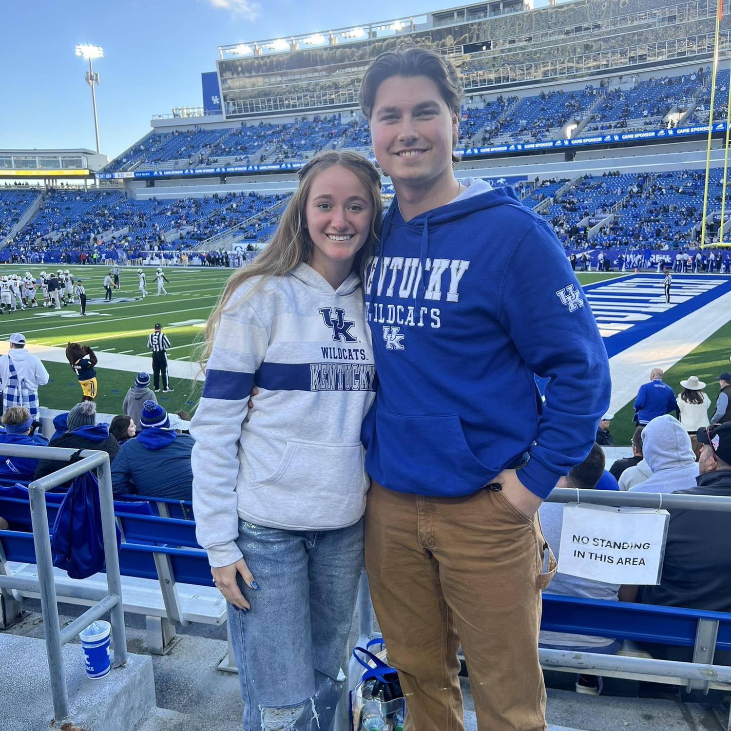 First UK football game together!