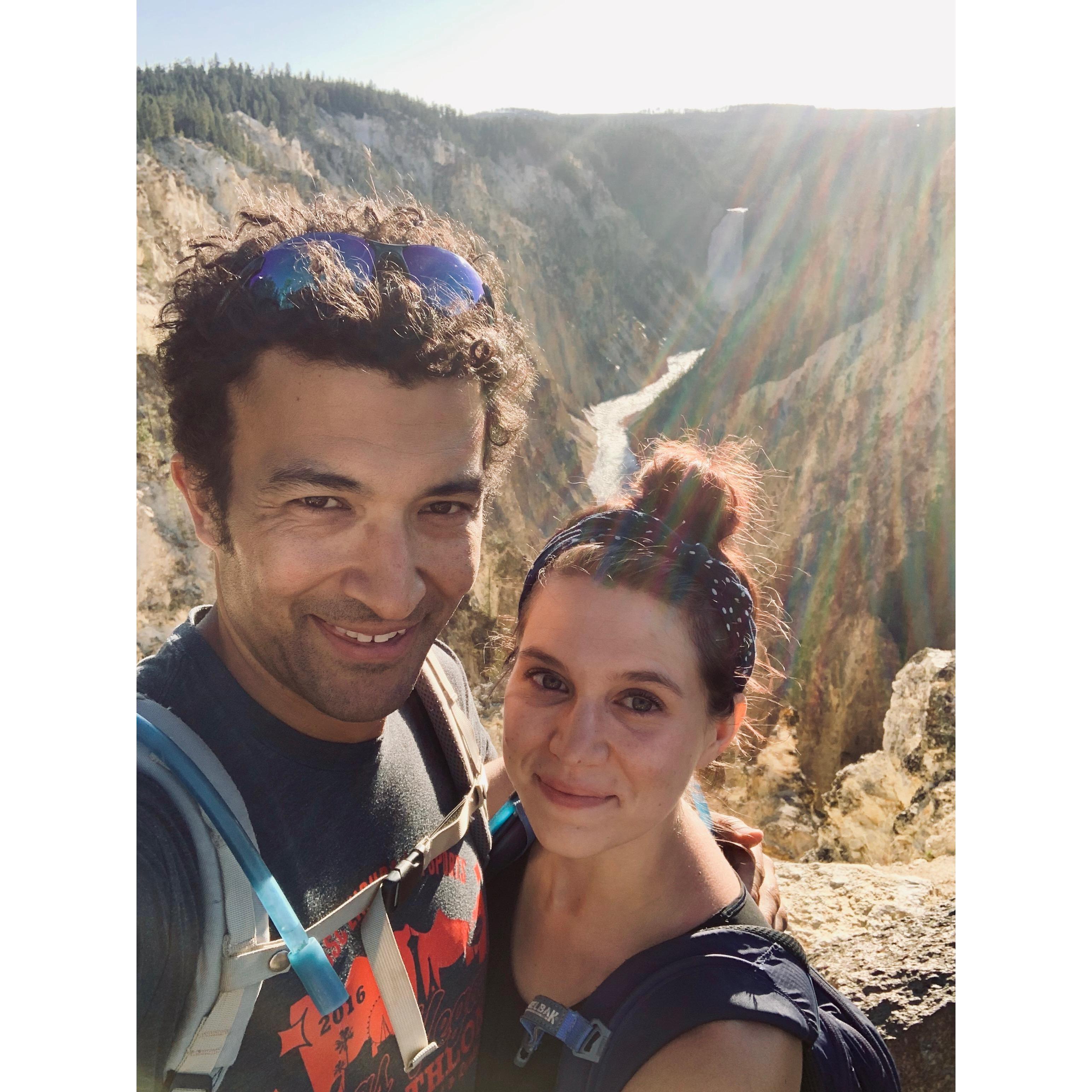 Please don't tell us this is Nik and Ash bungy jumping...
