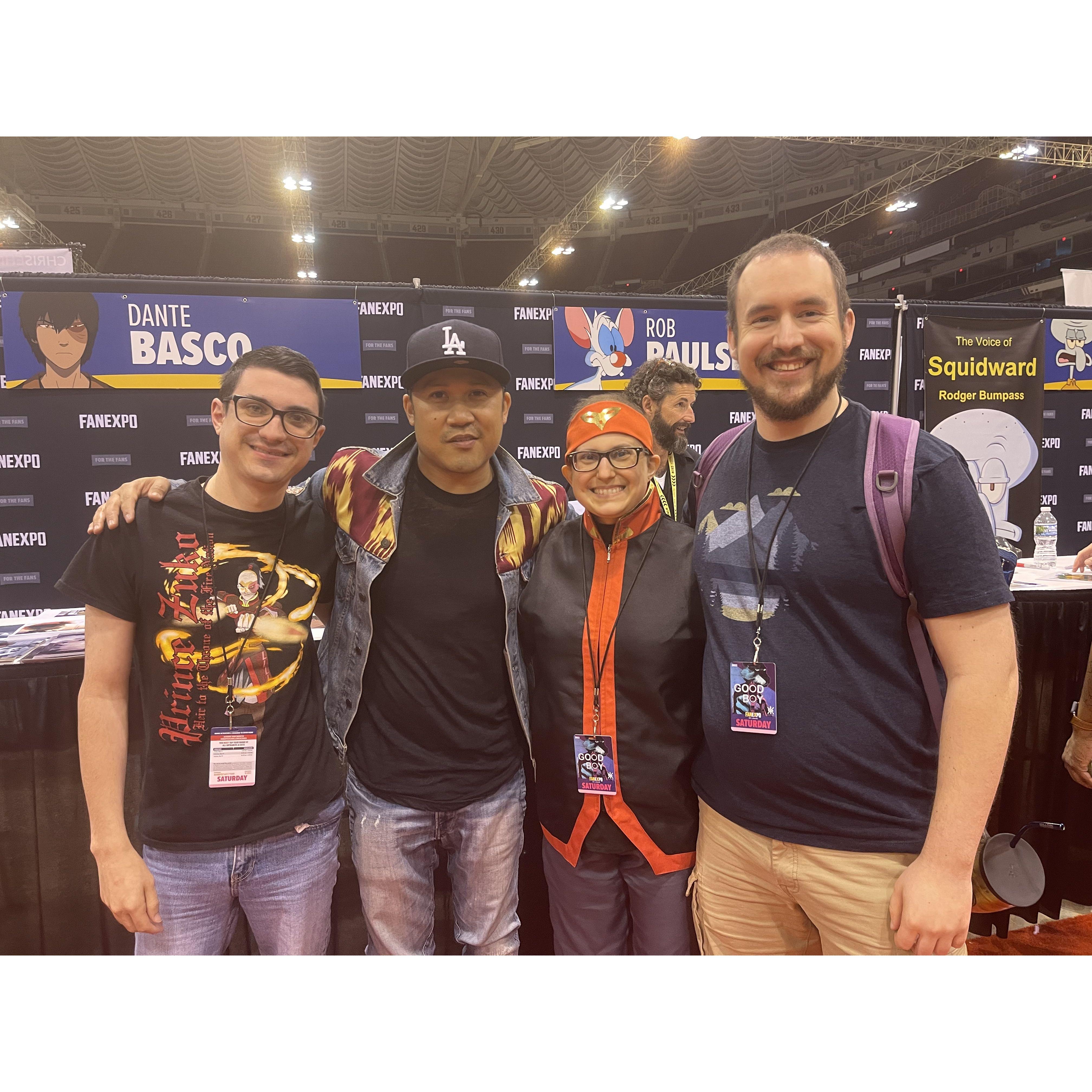 Meeting Dante Basco with Alex at St. Louis Fan Expo 2022