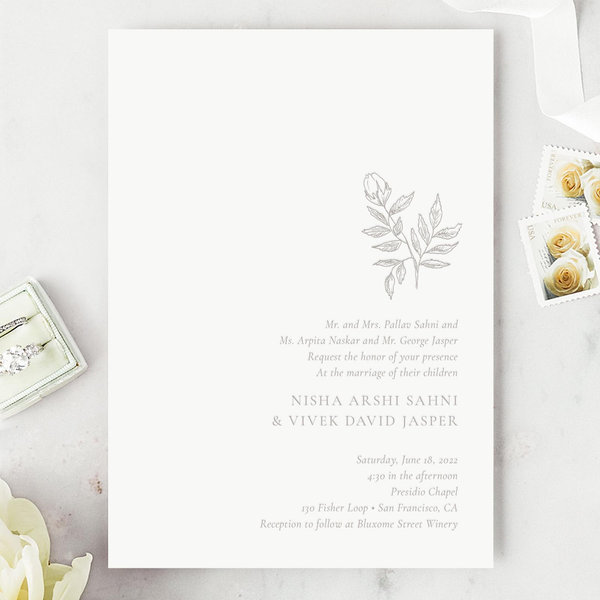 Zola Wedding Invitations - Cardinell Stamp Letterpress