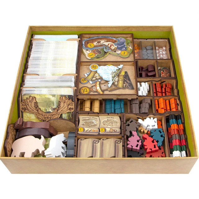 Organizer for Everdell Standard 1st Ed, Insert Compatible with Everdell + Pearlbrook, Spirecrest, Bellfaire Expansions, Halloween Gift