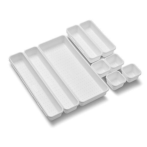 madesmart Value 8-Piece Interlocking Bin Pack | VALUE COLLECTION | Customizable Multi-Purpose Storage | Durable | Easy to Clean | BPA-Free