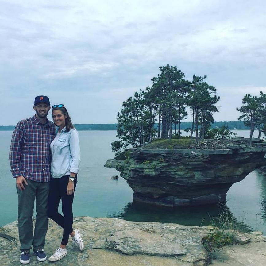 At the "thumb" for Anne and Matt's wedding in September 2017