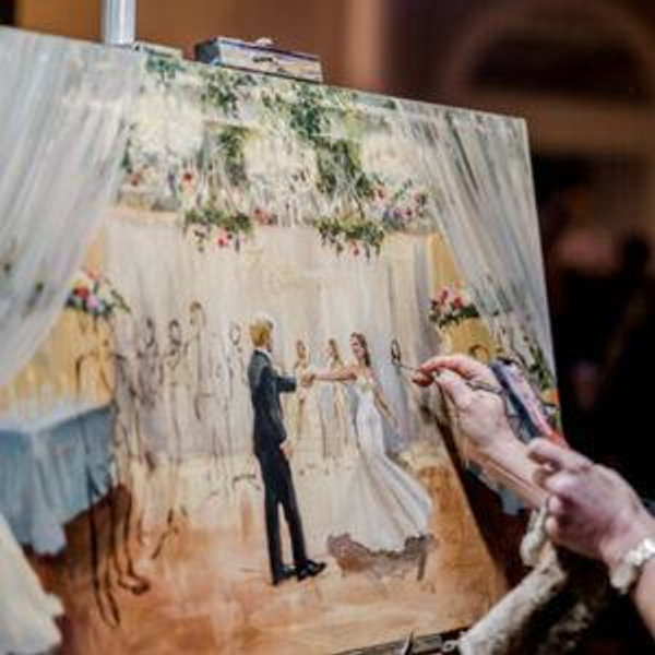 Live Wedding Painter Contribution