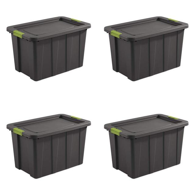 Sterilite 15273V04 30 gallon/114 L Latching Tuff1 Tote (4 Pack)