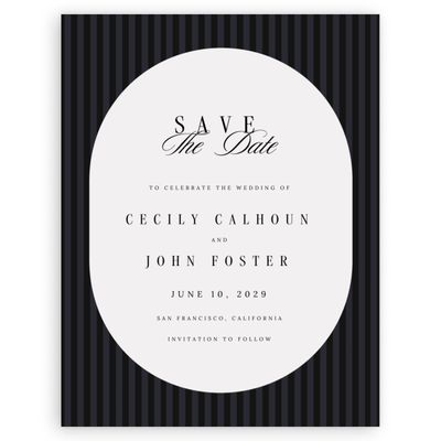 Multi-Colored Wedding Digital Save the Date - Madison Portrait