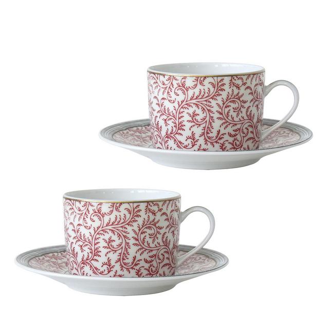 Bernardaud Braquenié Tea Cup & Saucer, Set of 2