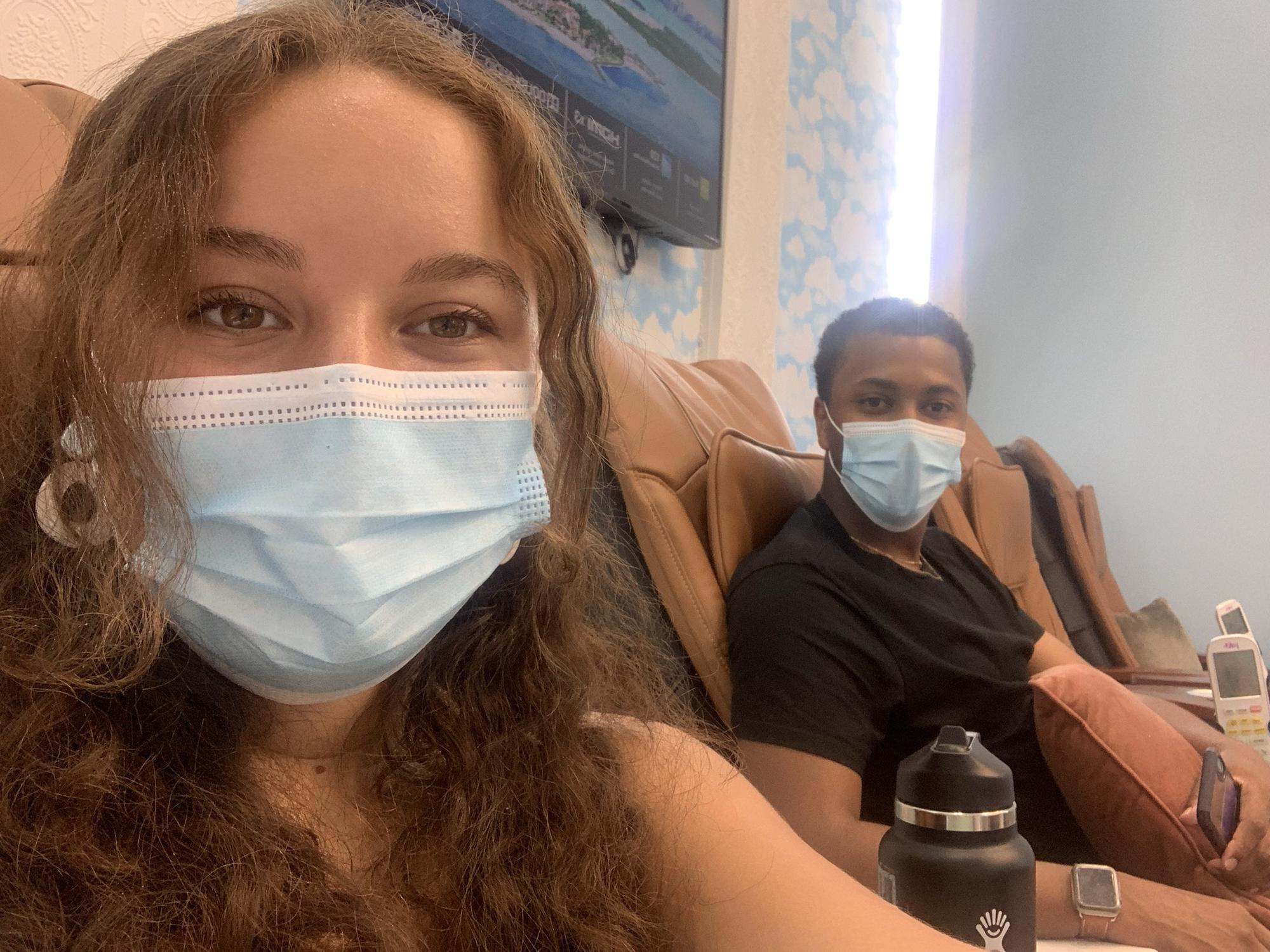 Our first manicure together!