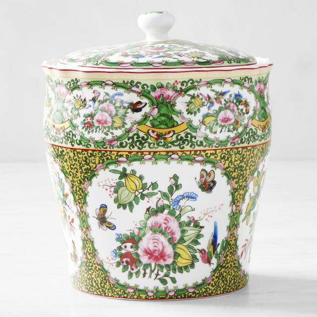 Famille Rose Porcelain Canisters, Large