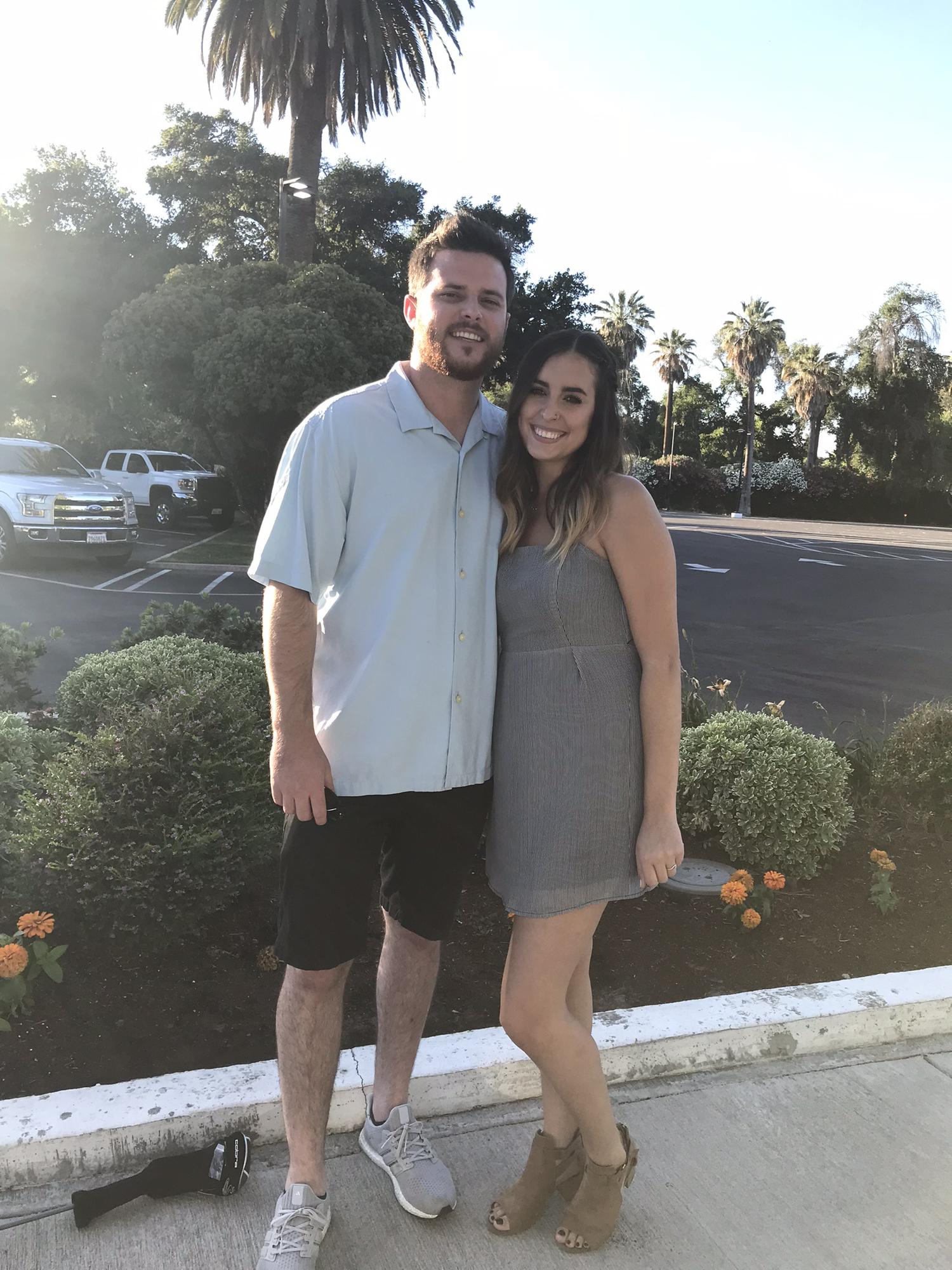 Our first photo together.