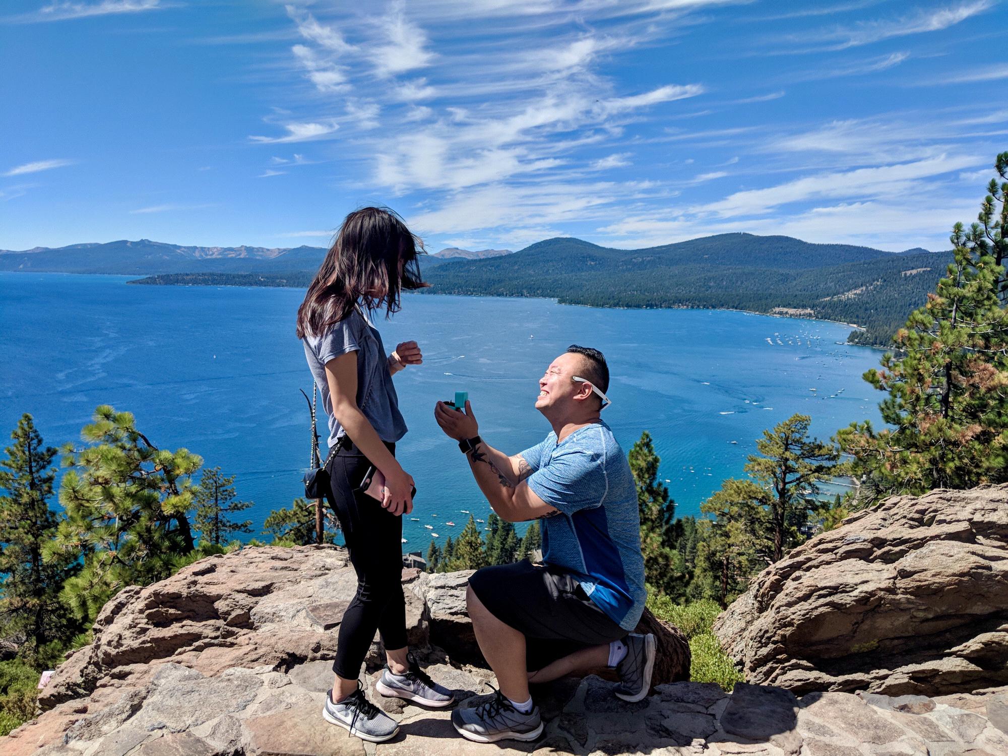 Proposal at Lake Tahoe