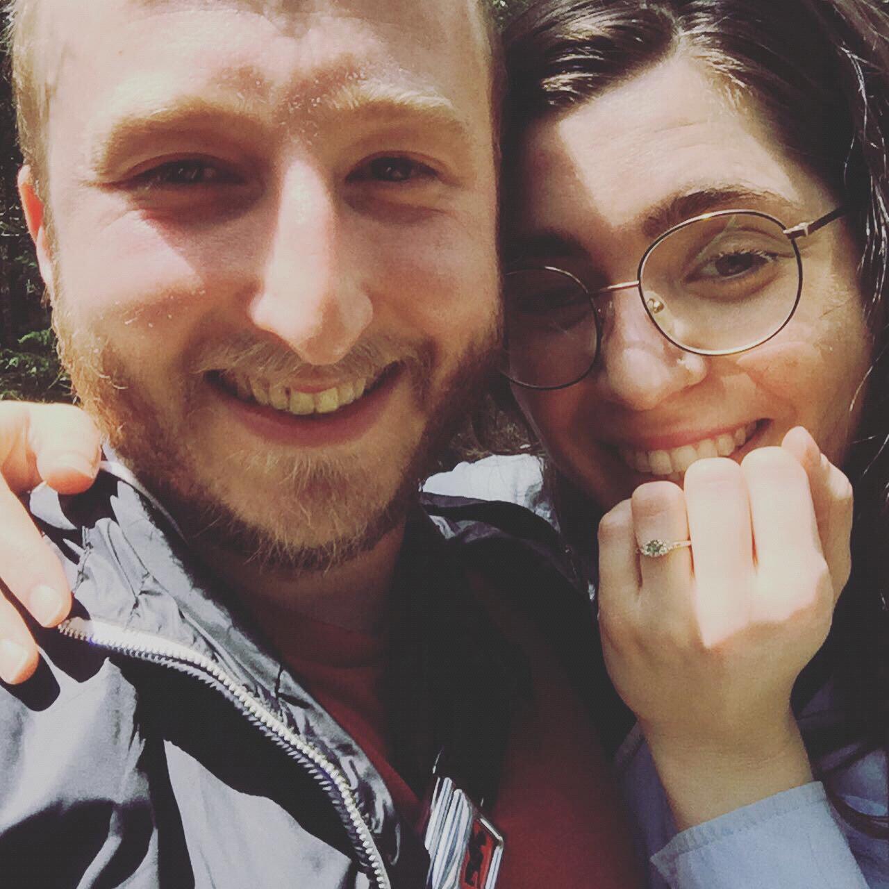 First selfie post-proposal!