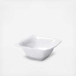 Ruffle Square Melamine Cereal Bowl, Set of 4