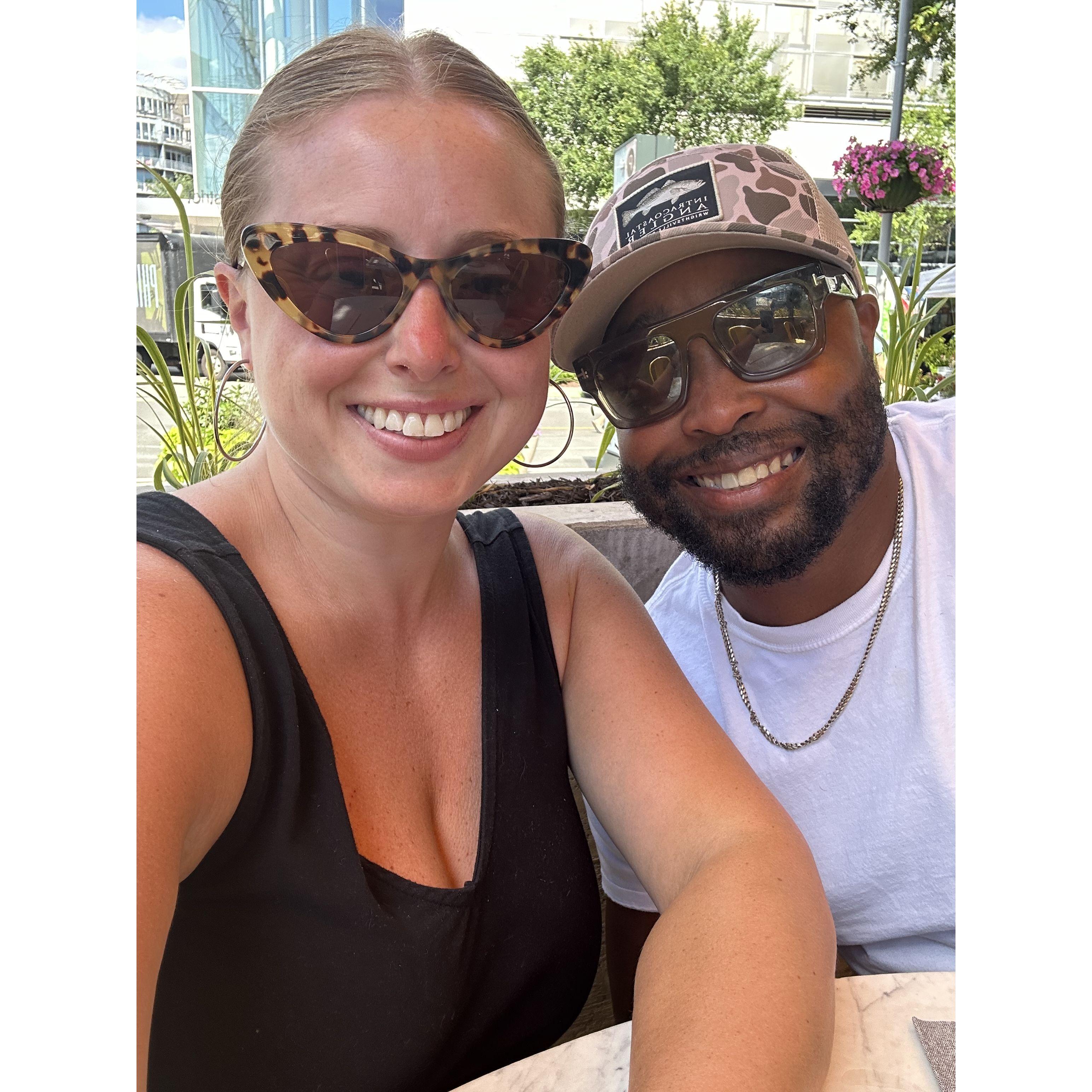 A day date when we took Rashad's dad out for Father's Day!