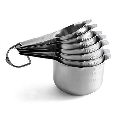 Spring Chef Measuring Cups, Stainless Steel - Set of 7