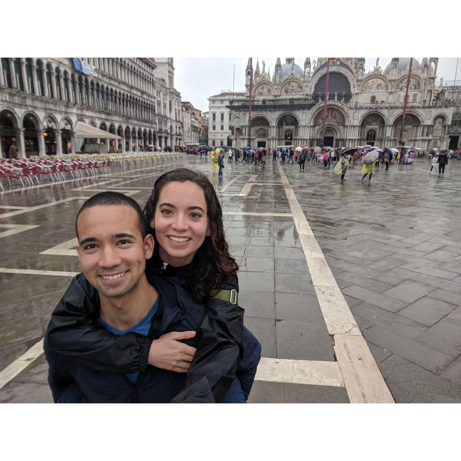 Rainy day at Piazza San Marco