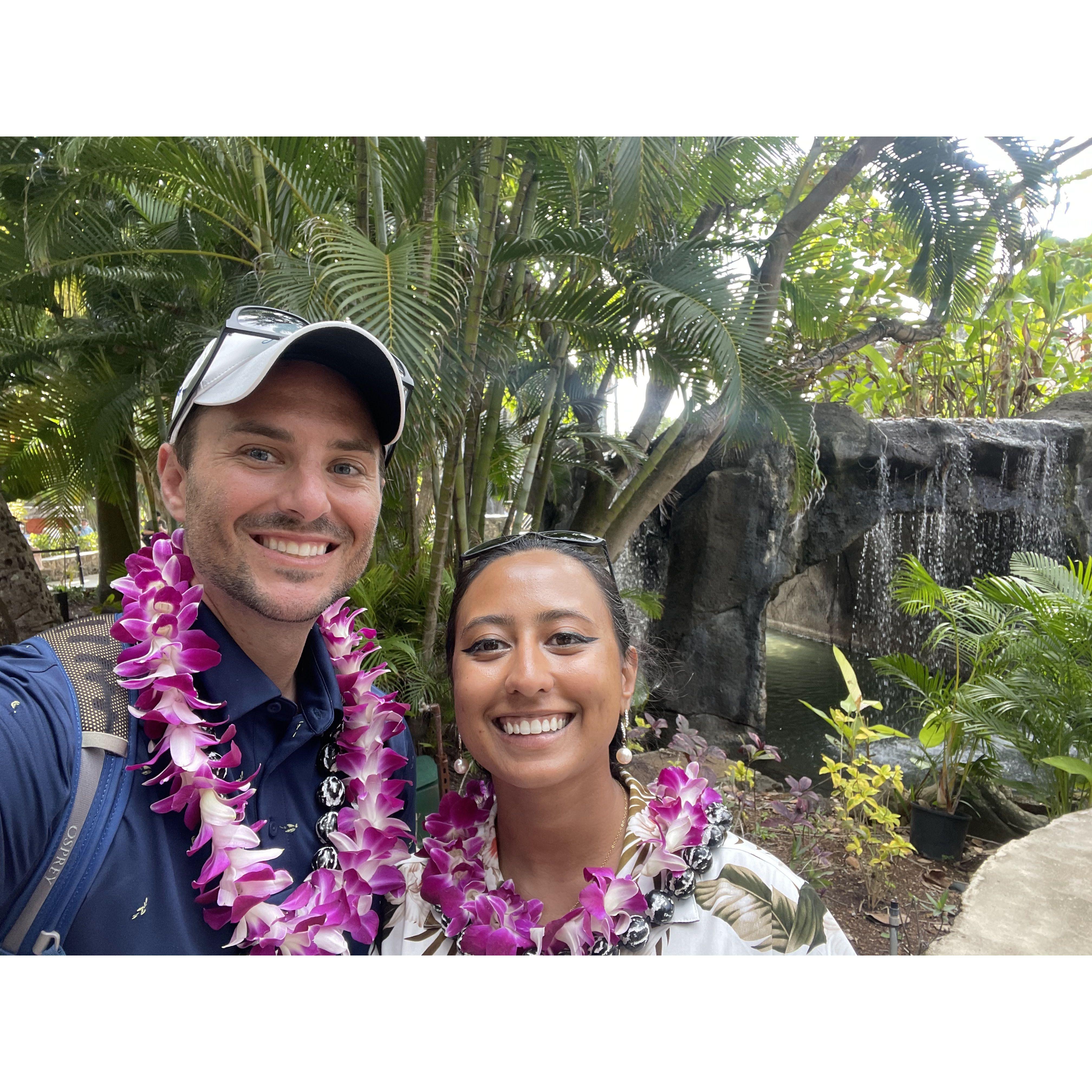 At the Polynesian Cultural Center in Oahu, April 2022