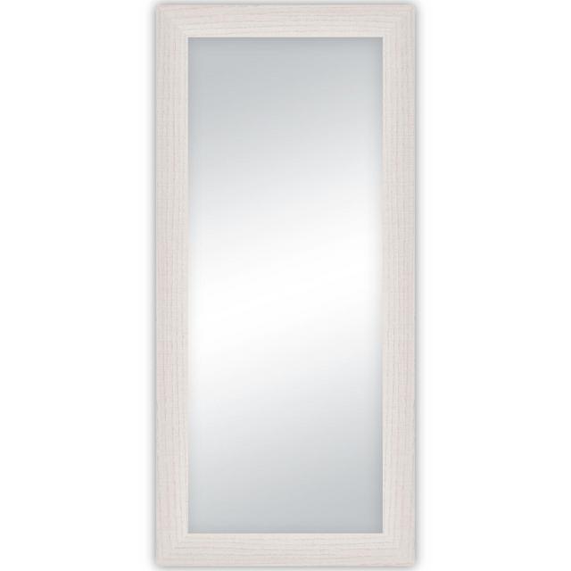 58.25-Inch x 20.25-Inch Wenge Classic Perfection Rectangular Leaner Mirror in White