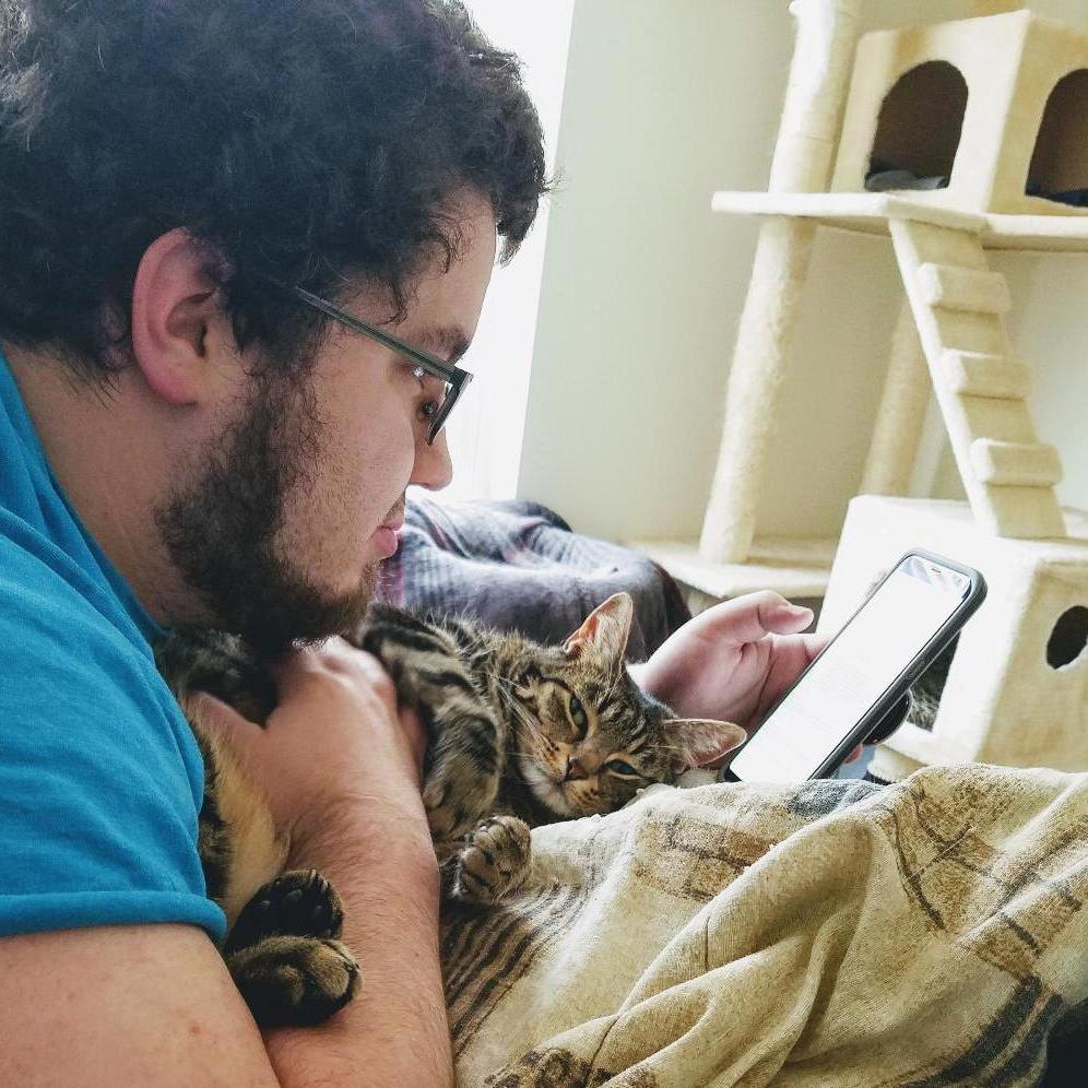 Minerva is only sweet to Chris. It's no question that the cats play favorites!